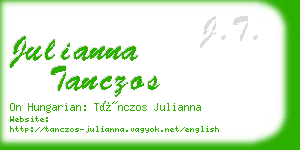 julianna tanczos business card